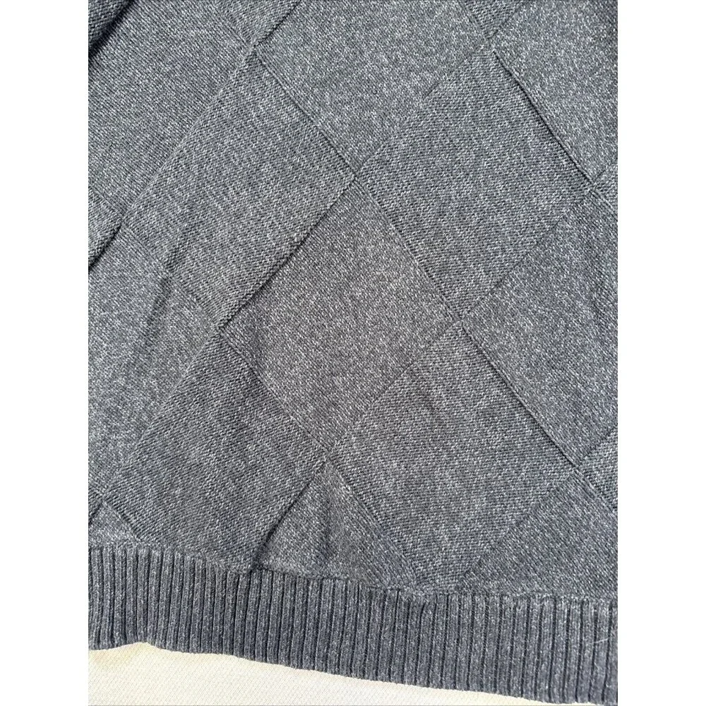 Method Mens Preppy Neck Wrap Pullover Sweater XXL Charcoal Gray - Picture 3 of 13